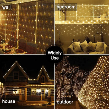 RoyaleGlow LED Net Lights for Indoor and Outdoor Decor