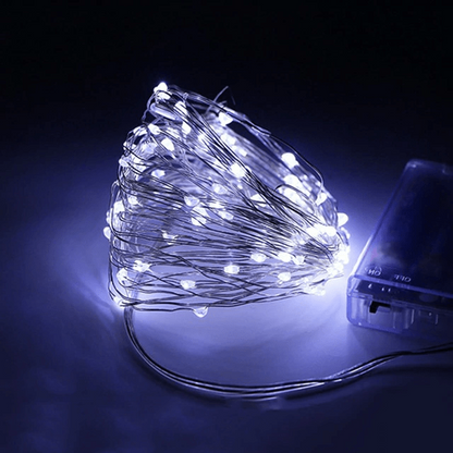 RoyaleGlow String Solar Lights Outdoor (Clear Cable) 50M/100M