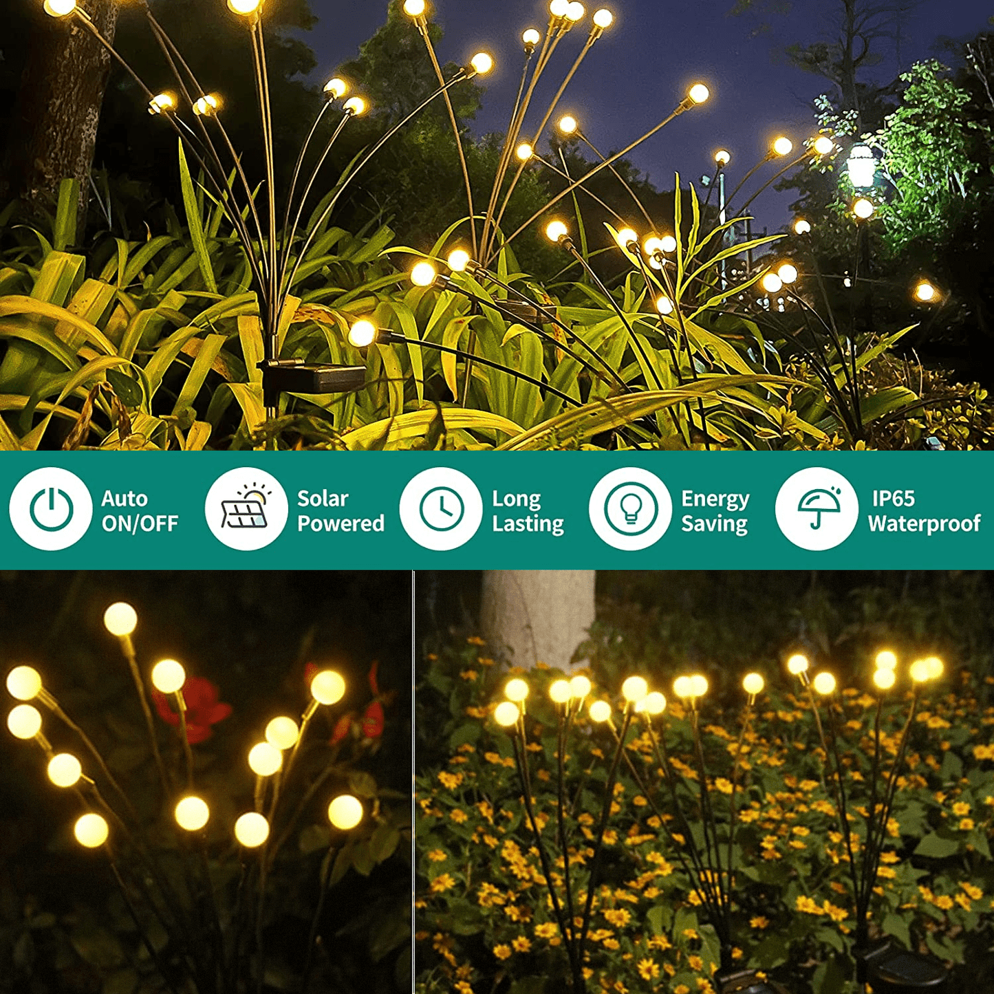 Luxora Solar Firefly Lights – Decorative LED Outdoor Lighting for a Warm & Whimsical Glow