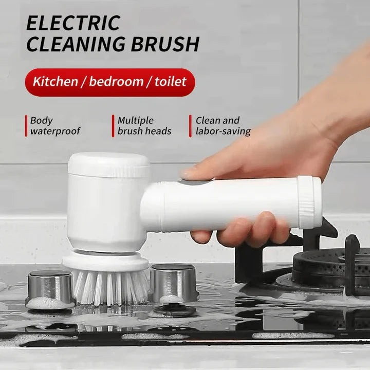 Luxora Electric Cleaning Brush Cordless with Replaceable Heads