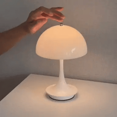 Royallure Mushroom Mimic LED Table Lamp – Touch-Dim, Adjustable Color Temp, Modern Ambient Light