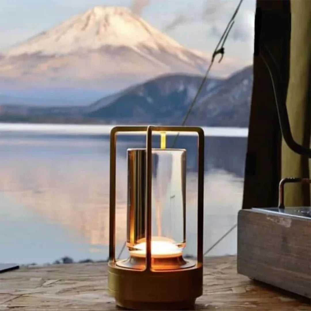 Crystal Glow Lantern – Elevate Your Spaces - Gold