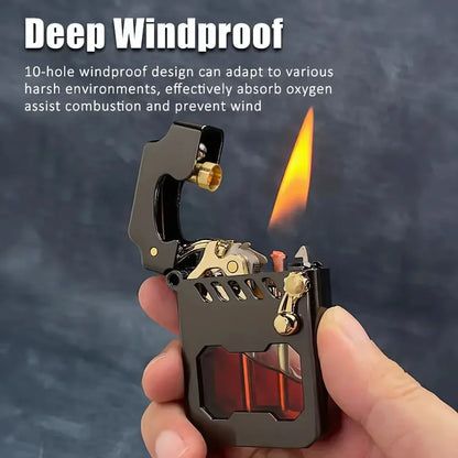 Royaleva Modern Cyber Mecha Flame Lighter for Stylish Use
