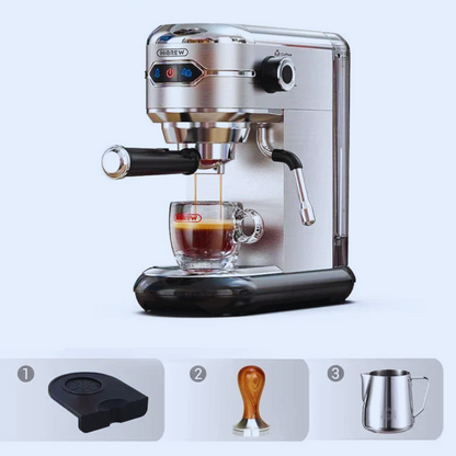 Slim Espresso Machine – 20-Bar Semi-Automatic Coffee Maker for ESE Pods & Ground Coffee