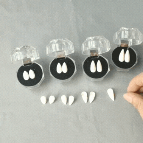 Royaleva Vampire Teeth Fangs Resin Dentures Halloween Costume Party Props