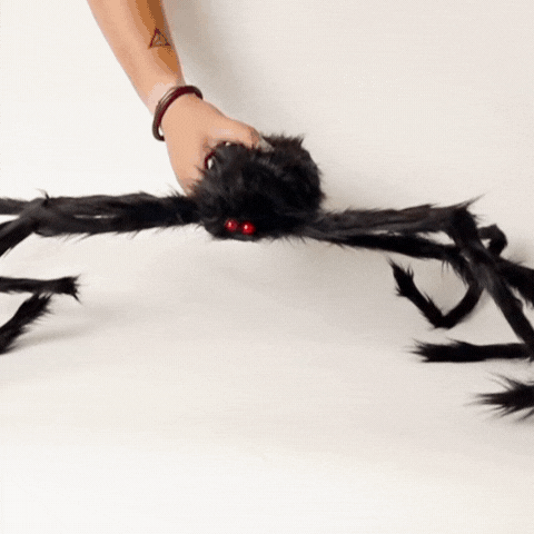 Royelux Giant Black Spider Halloween Decoration Scary Haunted House Party Prop