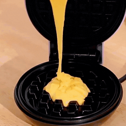 LuxRoyale Mini Electric Waffle Maker – Multifunctional Breakfast Sandwich & Cake Oven