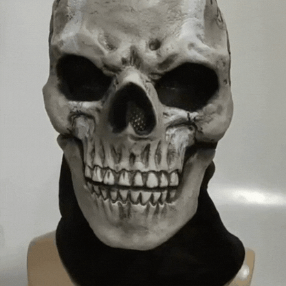 RoyaleGlow Halloween Ghost Skull Mask Latex Headgear Cosplay Party Costume