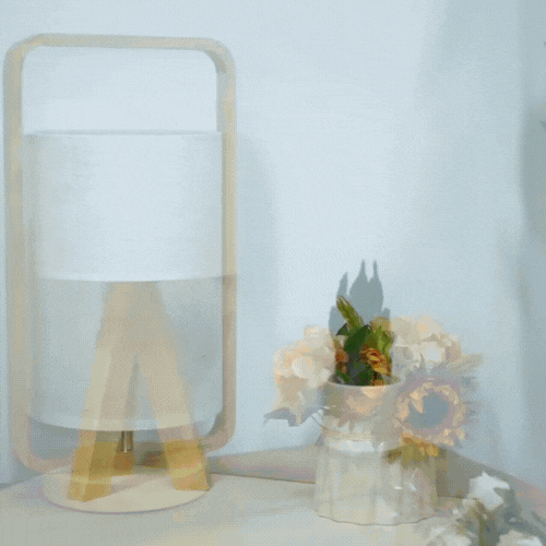 RoyaleGlow Sand Lamp - Japanese Handmade Solid Wood Eye Protection Table Light