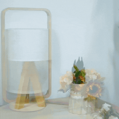 RoyaleGlow Sand Lamp - Japanese Handmade Solid Wood Eye Protection Table Light