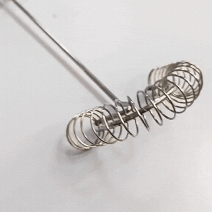 Royallure Stainless Steel Spring Egg Beater Mini Whisk Milk Frother & Sauce Mixer