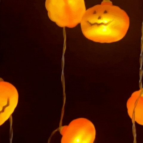 Royelux Halloween LED String Lights Pumpkin Ghost Witch Shapes Battery Powered