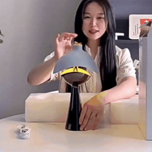 LuxRoyale Sculpted Dome Table Lamp With Warm Diffused Light