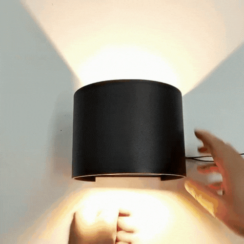 Royallure Nordic Round IP65 Waterproof Outdoor Wall Light with Adjustable Beam