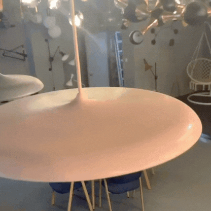 Royallure Modern LED Kitchen Pendant Light - Adjustable Height Flying Saucer Design