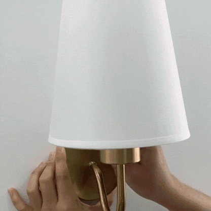 Royallure Retro Rechargeable Wall Sconce with RGB Bulb, Wireless LED Lighting