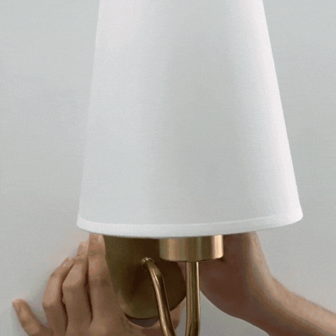 Royallure Retro Rechargeable Wall Sconce with RGB Bulb, Wireless LED Lighting