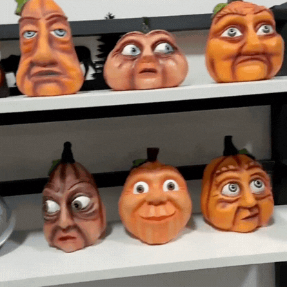 Rayvia Mutated Pumpkin Head Ghost Halloween Outdoor Courtyard Garden Decoration