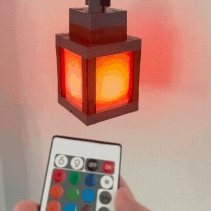 LuxRoyale Lantern With 16 Color RGB Glow For Wall Or Shelf