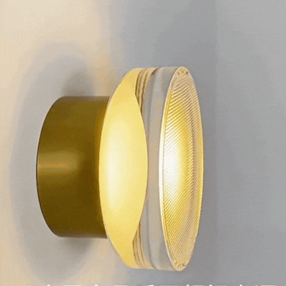 Lumora Modern Frosted Acrylic Round Wall Sconce Light for Elegant Ambient Illumination