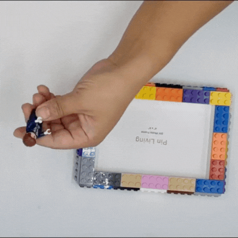 Royallure DIY Colorful Building Blocks Photo Frame Creative Home Decor & Gift