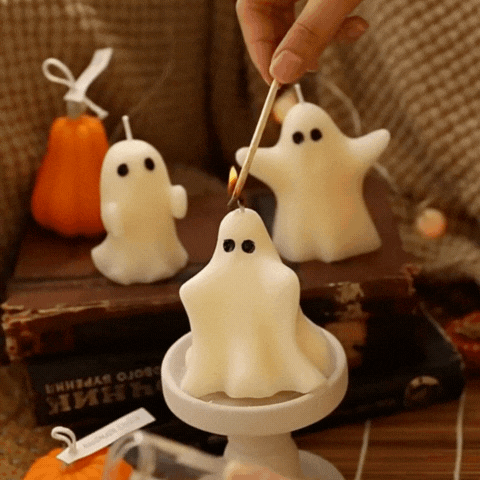 Royallure Halloween Ghost Scented Candle Long-Lasting Fragrance Party Decoration