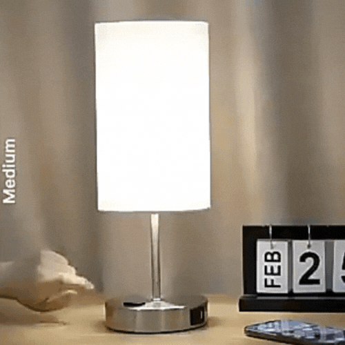 Lumora Bedside Charging Lamp – Touch Control LED Nightstand Light with USB Port