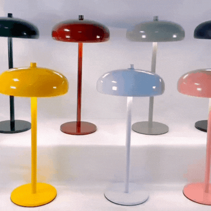 LuxRoyale Sleek Retro Table Lamp With Calming Glow And Minimalist Design