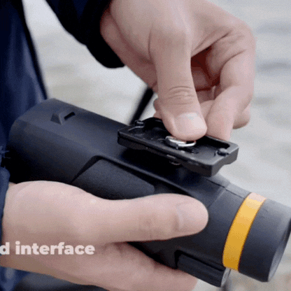 Royallure 12× Monocular Telescope with Smartphone Holder & Tripod for Outdoor Viewing
