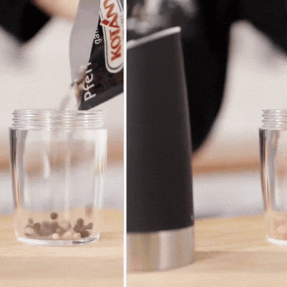 Royallure Electric Salt & Pepper Grinder – USB-Rechargeable, Adjustable Ceramic & LED Light