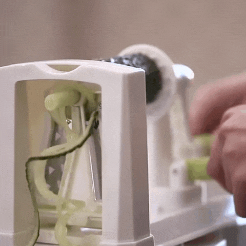 Royallure 7-Blade Vegetable Spiralizer – Zucchini Noodle Maker and Zoodle Maker with Suction Pad and Storage Caddy