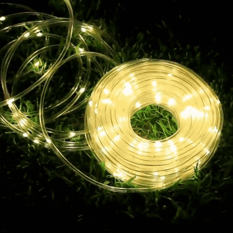 Royelux LED Solar Rope Lights 50/100/200 LEDs Waterproof Outdoor Garden Decor