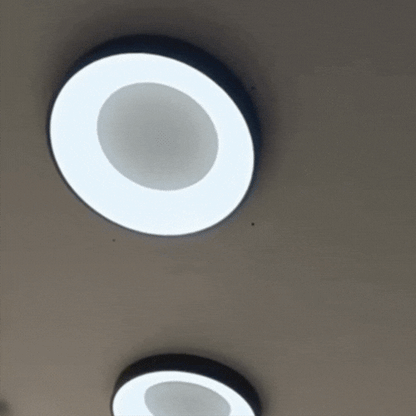 RoyaleGlow Nordic Ring Flush Mount Ceiling Light - Warm White LED 3000K Modern Design