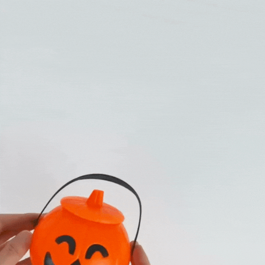 Royallure Plastic Pumpkin Bucket Halloween Party Prop Candy Holder Decoration