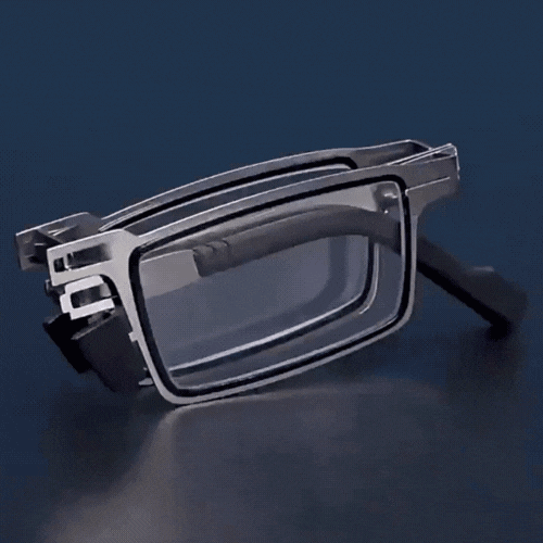 Royaleva Folding Reading Glasses - Portable Metal Readers with HD Anti Blue Light Lens