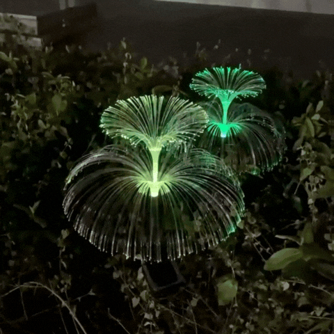 LuxRoyale Solar Jellyfish Fountain Lights Color Changing LED Halloween Decorations