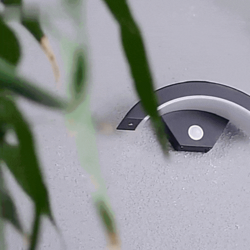 Rayvia Outdoor Wall Sconce - Waterproof Motion Sensor Moon Shaped Lamp for Garden and Balcony