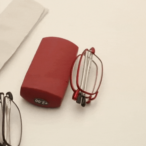 Rayvia Folding Reading Glasses - Ultralight Anti Blue Light HD Oval Frame Eyewear