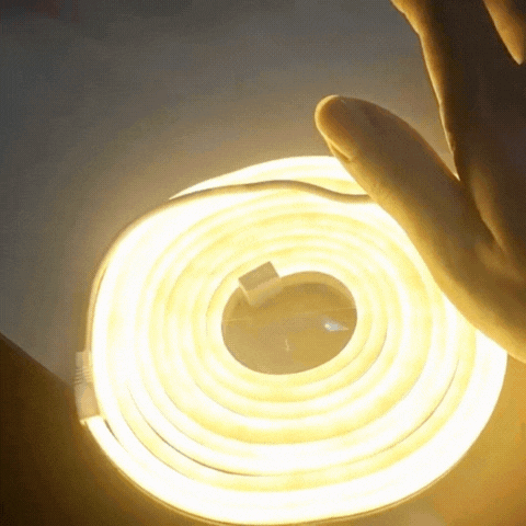 Luxora Neon LED Light Strip – USB 5V Flexible Waterproof Rope with Gesture Sensor Dimmer