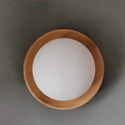 Royallure Nordic Minimalist Wood Wall Sconce Light with Warm LED Illumination