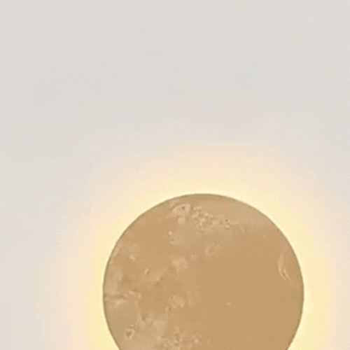 LuxRoyale Modern Acrylic Travertine Wall Sconce - LED Ambient Lighting