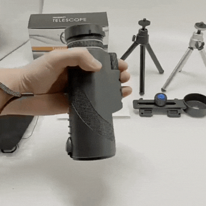 Royallure Portable HD Monocular Telescope with Smartphone Holder and Tripod