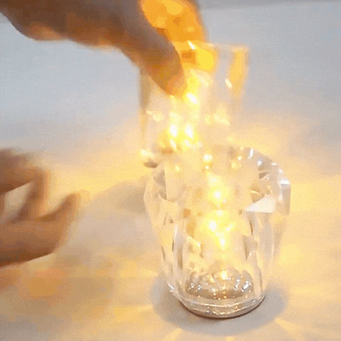 Lumora Luxury Rechargeable Diamond Crystal Table Lamp – Touch Control LED Lumière