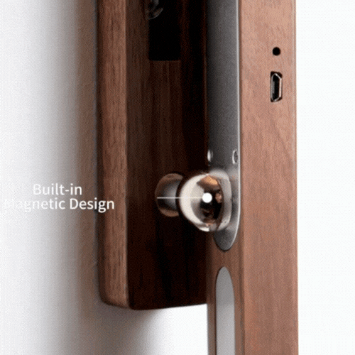 LuxRoyale Wooden Vase Wall Light With Built In Rotatable Ambient Lighting