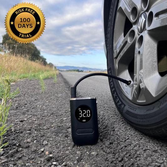Luxora Electric Tyre Inflator with LED Torch and Nozzles