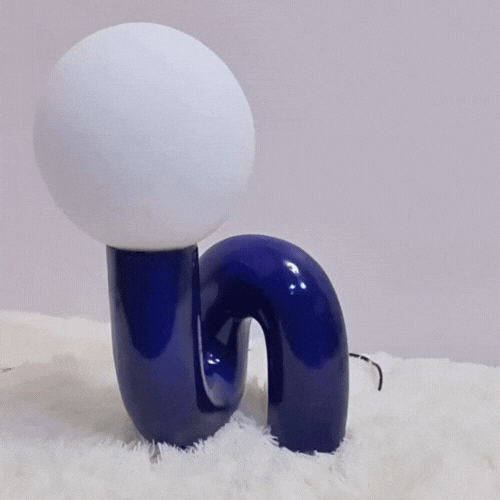 RoyaleGlow Small Table Lamp - Nordic Glass Decorative Light for Home Interiors