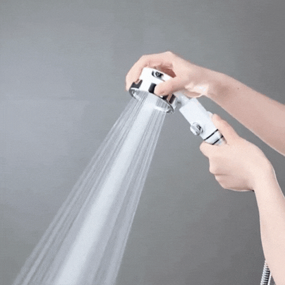 A Pressurized Shower Head with Three Adjustable Settings, Designed for Strong Water Pressure for Home Bathing, Featuring an Adjustable Angle Shower Head, Suitable for Bathroom Accessories.