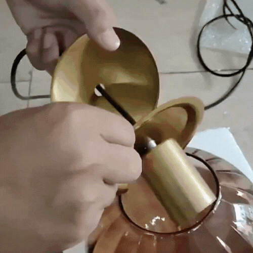 Royelux Modern Glass Kitchen Pendant Light - Cozy Ambient Hanging Lighting