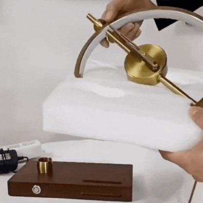 Royallure Sculptural Clock with Ambient Lighting and Wireless Charging