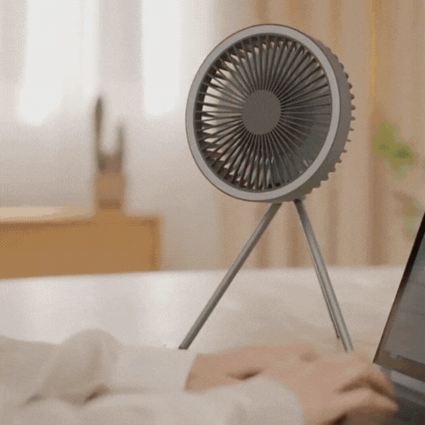 Royallure Portable Camping Fan 10000mAh Rechargeable with LED Light & Power Bank